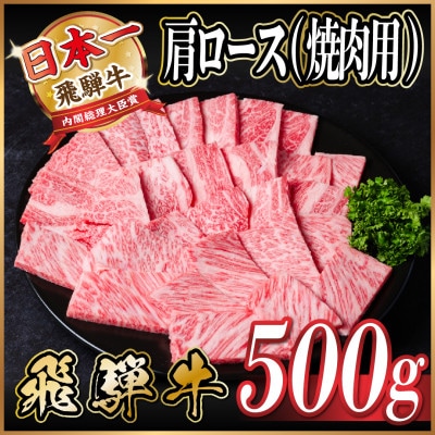 飛騨牛 肩ロース 焼肉 500g
