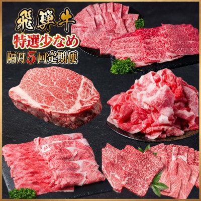 【2ヵ月毎定期便】飛騨牛 特選少なめ定期便 計2.2kg全5回