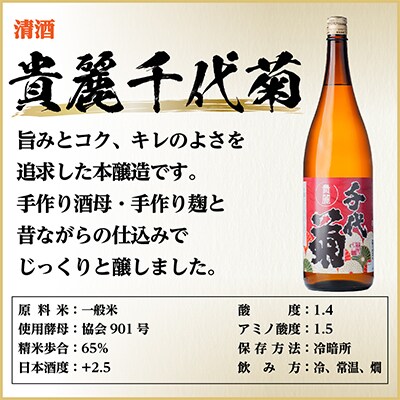 貴麗千代菊　1800ml×1本
