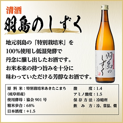 羽島のしずくセット　720ml×2本