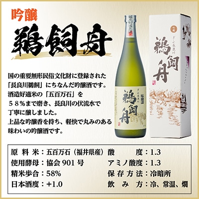 吟醸鵜飼舟　720ml×1本