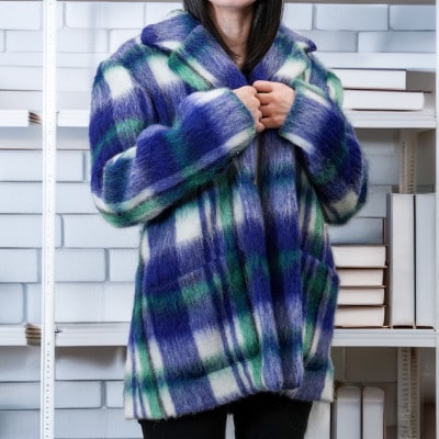 ふるさと納税 服 女 岐阜県 羽島市 ビッグチェックコート レディース 1566877 ビッグチェックコート【レディース】 | 岐阜県羽島市 | ふるさと