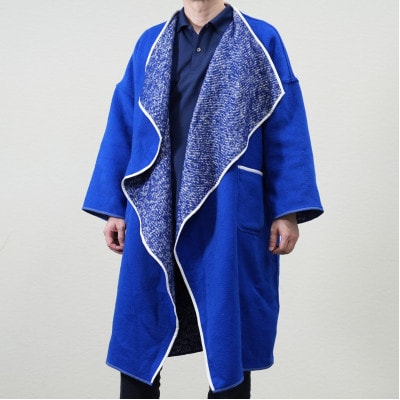 リバーシブルコート【青】