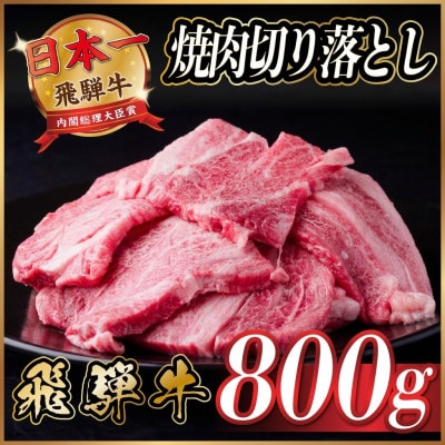 飛騨牛 焼肉切り落とし 約800g(約400g×2)タレ付き 訳あり【冷蔵便】カルビ・ロースなど