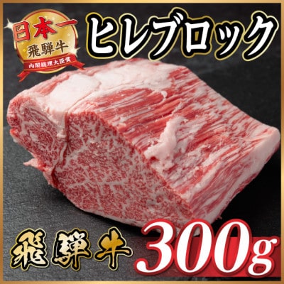 飛騨牛 ヒレブロック 約300g　タレ付き【冷蔵便】A4～A5等級 黒毛和牛