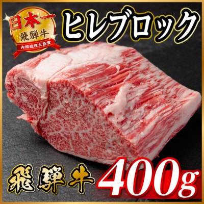 飛騨牛 ヒレブロック 約400g　タレ付き【冷蔵便】A4～A5等級 黒毛和牛