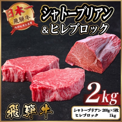 飛騨牛 シャトーブリアン&ヒレブロック 計約2kg