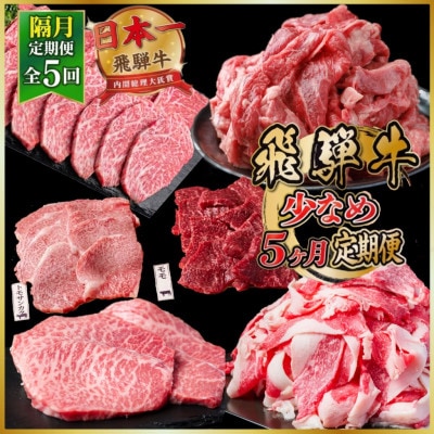 【2ヵ月毎定期便】飛騨牛少なめ定期便 計2.1kg【冷蔵便】A4～A5 BBQ・焼肉・ステーキ全5回