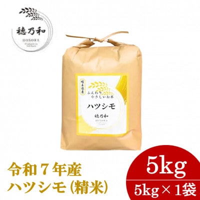 【先行予約】令和7年産　岐阜県産ハツシモ(精米)5kg