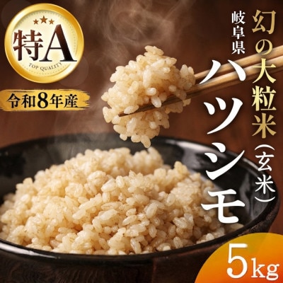 【先行予約】令和8年産　岐阜県産ハツシモ(玄米)5kg