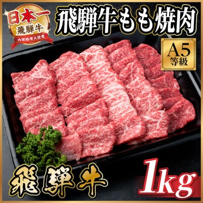 飛騨牛A5等級　もも焼肉　1kg(焼肉・BBQ用)