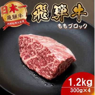 飛騨牛 ももブロック1.2kg(300g×4) 養老ミート ロースビーフや焼肉に