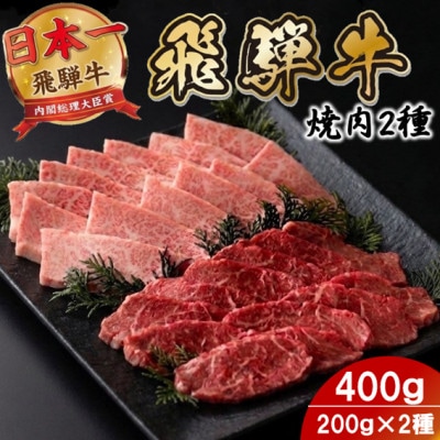 プチ贅沢!飛騨牛焼肉2種セット2人前 400g(各200g)