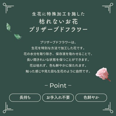 プリザーブドフラワー ドーム型アレンジ 【マザーズガーデン(グリーン)】