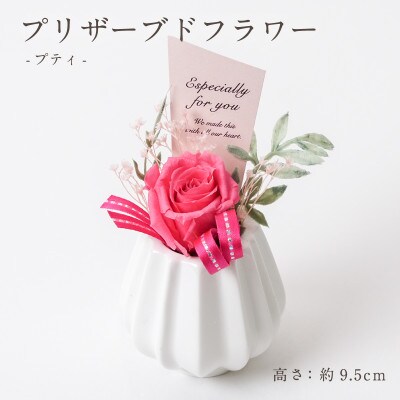 プリザーブドフラワーアレンジ 【プティ バラ(ホットピンク)】