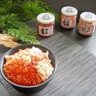 釧路おが和 いくら醤油漬三色海鮮丼セット(白ダンボール入り) いくら かに 鮭 F4F-2106