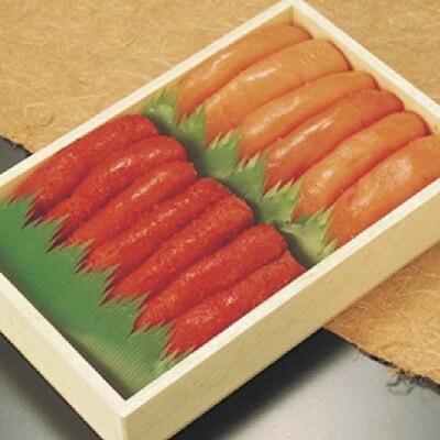 【北海道釧路加工】『甘口たらこ』350g&『辛子明太子』350gセット 魚卵