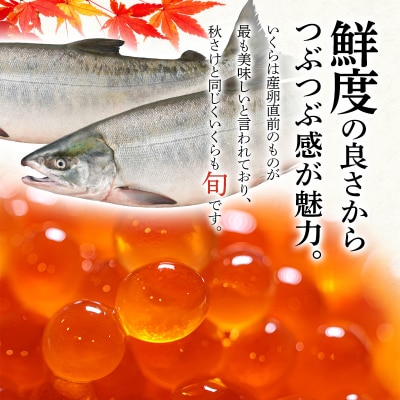 本場北海道産 しょうゆいくら たっぷりビン入り3本! 秋鮭イクラ いくら 小分け F4F-5959