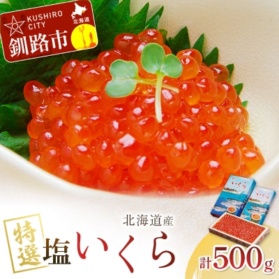 【 北海道産 】 マルア阿部商店特選 塩 いくら 500g ふるさと納税 