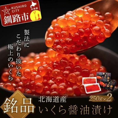 北海道産いくらしょう油漬250g×2個 いくら F7F-0002