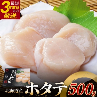 【北海道産】マルア阿部商店特選 ほたて貝柱 500g(大玉サイズ ・12～15玉) F4F-4363