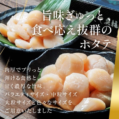 【北海道産】マルア阿部商店特選 ほたて貝柱 500g(大玉サイズ ・12～15玉) F4F-4363