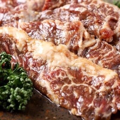 北海道産牛リブロース特製味付サガリ肉500g×1 ふるさと納税 肉 F4F-0744