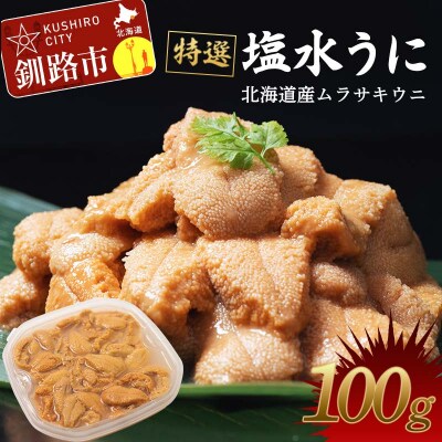 【特選】塩水ウニ 100g (北海道産エゾバフンウニ) うに F4F-1577 | ふるさと納税のお礼品