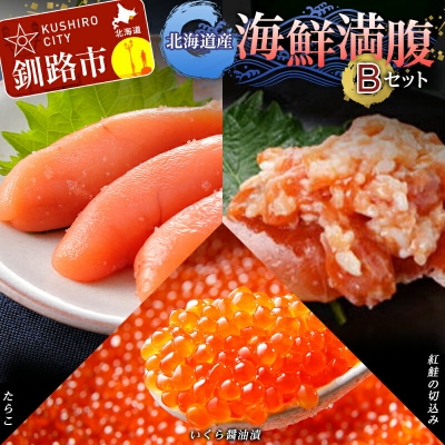北海道産 海鮮満腹セットB イクラ いくら しゃけ たらこ タラコ F4F-8135