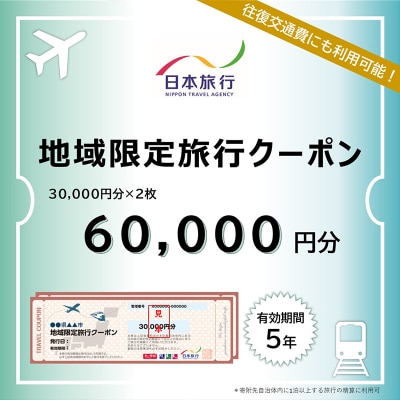 北海道釧路市 日本旅行 地域限定旅行クーポン 60,000円分 チケット 旅行 F4F-2476