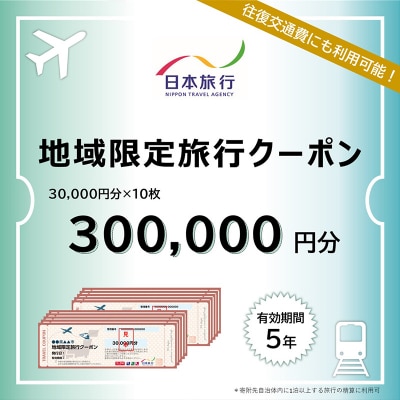 北海道釧路市 日本旅行 地域限定旅行クーポン 300,000円分 チケット 旅行 F4F-2479