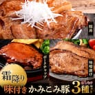 味付きかみこみ豚3種セット 豚丼 味噌漬け ポークチャップ F4F-2376