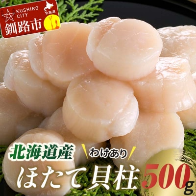 【訳あり】北海道産 ほたて貝柱 250g×2袋 500g ふるさと納税 帆立 F4F-8903