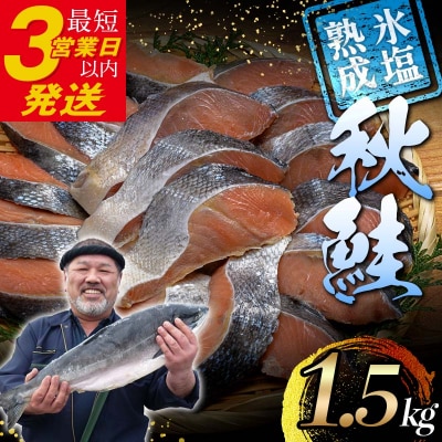 【北海道産】マルア阿部商店特選 氷塩熟成 秋鮭切身 24切 (4枚入×6袋) 