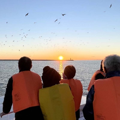 世界三大夕日へLET'S GO!釧路発見!サンセットクルーズ乗船券(ペアチケット) F4F-4329