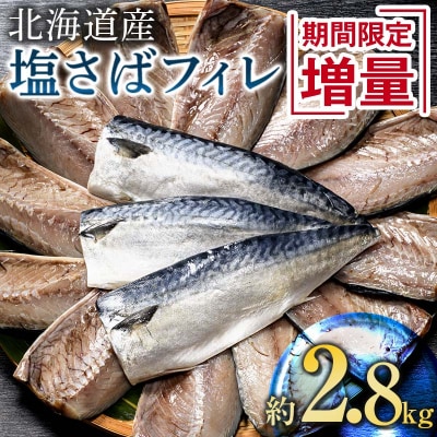 北海道産 無添加 塩さばフィレ約2.8kg <釧之助 ご飯に合うおかずの定番> F4F-8871