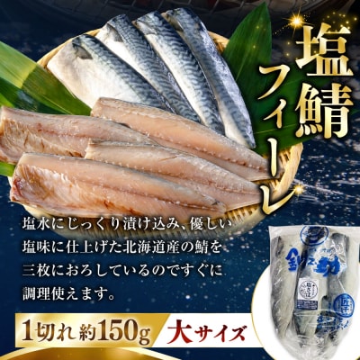 北海道産 無添加 塩さばフィレ約2.8kg <釧之助 ご飯に合うおかずの定番>