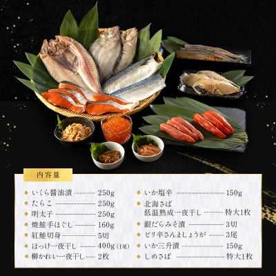 まるごと堪能! 新物 北海道産 ササヤの『海の幸豪快セット』 全13品 