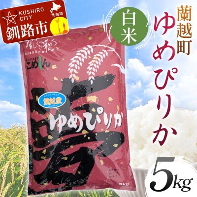 蘭越町産ゆめぴりか 5kg 白米 北海道産 米 コメ F5F-0079