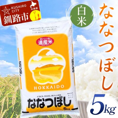 ななつぼし 5㎏ 白米 北海道産 米 コメ こめ お米 通常発送 F4F-9896