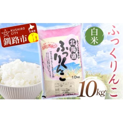 ふっくりんこ 10kg 白米 北海道産 米 こめ お米 白米 玄米 通常発送 F4F-10026