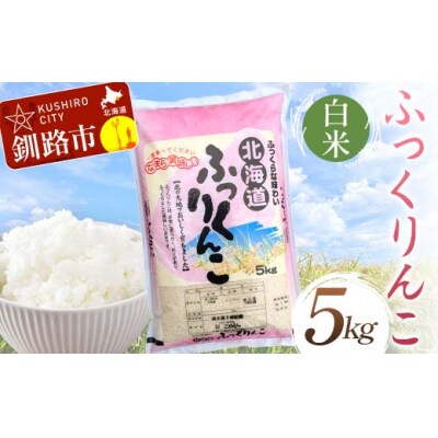 ふっくりんこ 5kg 白米 北海道産 米 こめ お米 白米 玄米 通常発送 F5F-0165