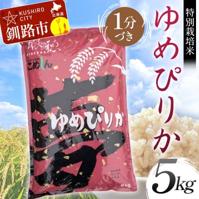特別栽培米ゆめぴりか 5kg 1分づき 北海道産 米 コメ こめ お米 F4F-9259