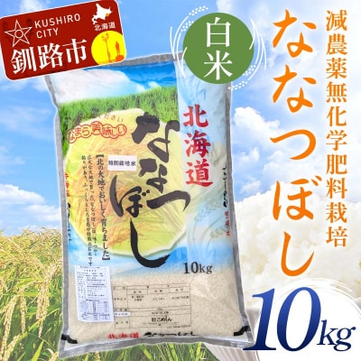 農薬9割減・化学肥料不使用ななつぼし 10kg 白米 北海道産 玄米 F4F-9558