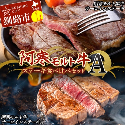 阿寒モルト牛ステーキ食べ比べセットA 牛 ステーキ サーロイン 釧路 肉 F4F-4176