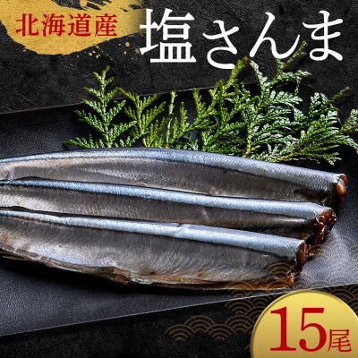 極上塩さんま15尾 3尾ごとの真空保存 さんま 焼き魚 魚 海鮮 鮮魚 北海道 F4F-8105