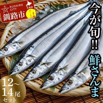 釧路産・鮮さんま2kg(12-14尾)特大 魚 魚介 海産物 干物 おかず 肴 F4F-8607