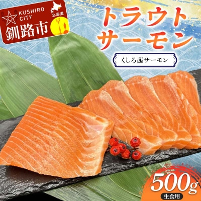 トラウトサーモン(くしろ茜サーモン) 500g サーモン 鮭 北海道 釧路市 F5F-0109