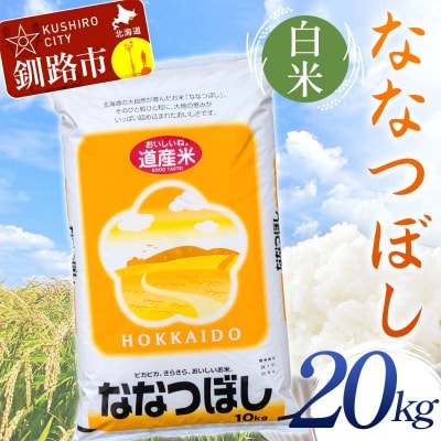 【令和7年度産】 ななつぼし 20kg 白米 北海道産 米 コメ こめ お米 F5F-0255