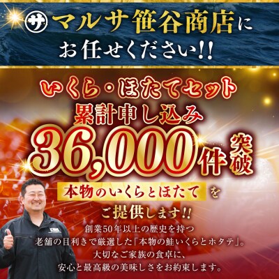 【2026年8月発送】笹谷商店 新物 北海道産 いくら醤油漬け250g&ほたて貝柱500g